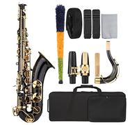 Lacca Nera Sax B-flat Tenor Saxophone BB Con Custodia Per Scollo A Collo Di Portavoce Kit principianti sax