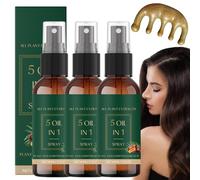 Lacca Per Capelli 5 In 1, Estratti Vegetali, Rugiada Vegetale Per Capelli, Oli Naturali Per Lucentezza E Morbidezza, Spray Nutriente Quotidiano Per Capelli, Capelli Più Folti E Folti (3 pz)