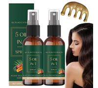 Lacca Per Capelli 5 In 1, Estratti Vegetali, Rugiada Vegetale Per Capelli, Oli Naturali Per Lucentezza E Morbidezza, Spray Nutriente Quotidiano Per Capelli, Capelli Più Folti E Folti (2 pz)