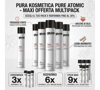 Lacca Pura Kosmetica Pure Atomic 500ml - Scorta 3x 6x 9x Pezzi RISPARMIO MAXI