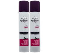 Lacca SPRAY Con Amminoacidi, Ultra Fissaggio. Per Tutti i Tipi Di Capelli. 5 Azioni: Volumizzante, Anti-Umidità, Anti-Crespo, Asciuga Velocemente e Non Appesantisce 300ml (2 Unità)