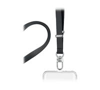 SBS - Laccio regolabile universale per smartphone con patch trasparente Nero