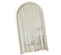 Lacci bianchi piccoli fiori tende velate tinta unita tende decorative piccola tenda per porta tasca per asta tenda festival floreale pizzo pannelli