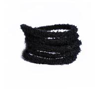 Lacci di peluche, 2 paia di lacci rotondi da 8 mm, 180 cm, colore nero, universali, morbidi elastici, di ricambio, graziosi lacci per scarpe da ginnastica in tela