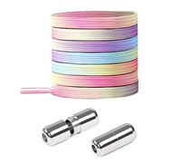 Lacci Elastici Con Chiusura in Metallo - No Tie Lacci Scarpe Senza Nodo, per Scarpe da Ginnastica, Casual e da Corsa