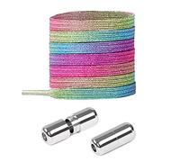 Lacci in Gomma Elastica con Chiusura in Metallo - Elastici Lacci Delle Scarpe Lacci Senza Nodo, No Tie Lacci Scarpe / Senza Bisogno di Legarli, per Scarpe da Ginnastica,Scarpe Casual,Scarpe da Corsa