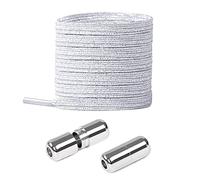 Lacci in Gomma Elastica con Chiusura in Metallo - Elastici Lacci Delle Scarpe Lacci Senza Nodo, No Tie Lacci Scarpe/Senza Bisogno di Legarli, per Scarpe da Ginnastica,Scarpe Casual,Scarpe da Corsa
