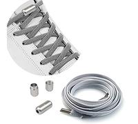 Lacci in Gomma Elastica con Chiusura in Metallo - Elastici Lacci Delle Scarpe Lacci Senza Nodo, No Tie Lacci Scarpe / Senza Bisogno di Legarli, per Scarpe da Ginnastica,Scarpe Casual,Scarpe da Corsa