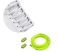 Lacci in Gomma Elastica con Chiusura in Metallo - Elastici Lacci Delle Scarpe Lacci Senza Nodo, No Tie Lacci Scarpe / Senza Bisogno di Legarli, per Scarpe da Ginnastica,Scarpe Casual,Scarpe da Corsa