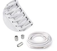 Lacci in Gomma Elastica con Chiusura in Metallo - Elastici Lacci Delle Scarpe Lacci Senza Nodo, No Tie Lacci Scarpe / Senza Bisogno di Legarli, per Scarpe da Ginnastica,Scarpe Casual,Scarpe da Corsa
