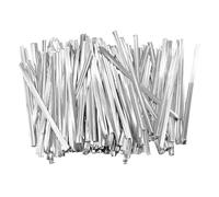 Lacci in metallo 1000Pcs TCandy Lollipop Cookie Packaging Clear OPP Cellophane Bag Wedding Birthday Party(1000pcs silver 7.8cm)