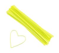 Lacci in metallo 1200Pcs Candy Lollipop Wrapping Baking Cello Gift Bags Sealing Binding Wire Wedding Party Decor 0.4 * 10cm(Yellow)