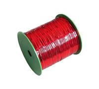 Lacci in metallo 2Roll Multicolor Gift Packaging Wrap Ribbon Rope Food Bread Bag Plastic Clip Binding for Gift Packing(MAROON)