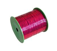 Lacci in metallo 2Roll Multicolor Gift Packaging Wrap Ribbon Rope Food Bread Bag Plastic Clip Binding for Gift Packing(Light yellow)