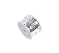 Lacci in metallo 2Roll Soft Metal Colored Iron Wire One Roll Packaging Bag Sealing Cable Tie Packaging Decoration(Antique silver)