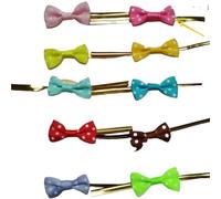 Lacci in metallo 50Pcs Wire Tie for Bowknot Candy Cookie Cake Cello Bags Wedding Party Decorations Packaging Zip(Rosered)