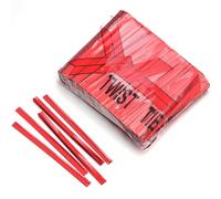 Lacci in metallo 7600Pcs Plastic Iron Tie Colorful Multi-Size Wire Sealing Binding for Candy Lollipop Cookies Food Gift Party Packaging(Red,4X100mm)