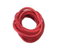 Lacci merletto pelle 1/8" Shoestrings Boot Shoe Laces diverse lunghezze 70-160cm, rosso, 140 centimetri