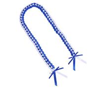 Lacci per la laurea, corde e cordini per cerimonia di laurea - Cintura estetica per cerimonie feste da spiaggia, festival di amicizia e regalo per occasioni speciali, bianco e blu, Consulte la
