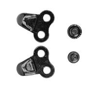 Lacci per scarpe, 20 paia, in lega, con borchie per scarpe da arrampicata e trekking, colore: nero