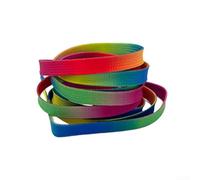 Lacci per scarpe da hockey su ghiaccio multicolore per pattini in nylon a trama stretta per giochi di lega all'aperto pista uso 274 cm coppia (213,4 cm)