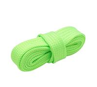Lacci per scarpe Extro Wide 18mm Larghezza 2 strati Lacci Stringhe per scarpe piatte, Fluorescein gree, Taglia unica