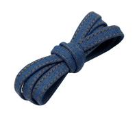 Lacci per scarpe, Lacci piatti in denim con punte metalliche Lacci freschi per i tuoi calci Lacci blu neri, Light blue gold, 100