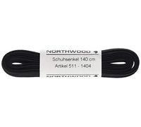 Lacci Piatti 140 cm Nero congelabili, Nero, 140