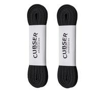 Lacci piatti (2 paia) di qualità, resistenti, larghi (9 mm) per scarpe da ginnastica e scarpe da ginnastica, Nero , 100 CM