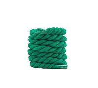 Lacci rotondi in cotone e lino intrecciati, lacci spessi per scarpe da ginnastica, qualità colorata, 1 cm più spessi, per scarpe da ginnastica da corsa, stivali(Green,XXL)