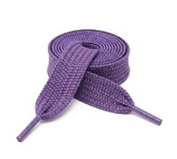 Lacci spessi piatti da 1,9 cm, tinta unita, per tutti i tipi di scarpe, Viola, taglia unica