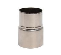 L'acciaio inossidabile è rivestito all'interno del 1 pz. Riduttore for tubo di scarico fumi in acciaio inox, connettore for tubo di scarico fumi, adattatore for camino, 5-6 cm