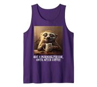 L'accidia ha Bisogno di caffè, Il brontolone mattutino, di Canotta, Uomo, Viola, XXL