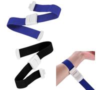 Laccio Emostatico Medico,Laccio Emostatico Fast,Laccio Emostatico Tourniquet,Laccio Emostatico Medico di Qualità,A Rilascio Rapido e Lento,per Infermieri e Medici (Blu + Nero)