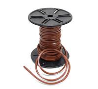 Laccio in cuoio classico a sezione quadrata conciato al vegetale stringa, Tipologia e dimensione: Sezione quadra, Lunghezza laccio: 50 mt, Quantità: 1 Bobbina, Cod. colore: 3