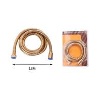 LACCIO TUBO FLESSIBILE DOCCIA ACCIAIO DORATO UNIVERSALE LUNGHEZZA 1,5 MT