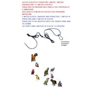 LACCIO ZAMPA 2 5 10m mix paracord e elastico NELL’ ANELLO pappagalli volo libero