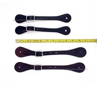 LACCIOLI CINTURINI PER SPERONI WESTERN IN CUOIO LISCIO PER ADULTI E RAGAZZI