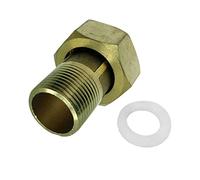 L'accoppiatore for contatore 'acqua in ottone collega la valvola di raccordo industriale for apparecchiature di tubazioni femmina - 25,5 mm dorato