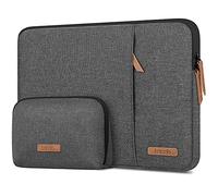 Lacdo 360° Protettiva Borsa Custodia per 16 Pollici New MacBook Pro M4/M3/M2/M1 Pro/Max A3403 A3186 A2991 A2780 A2485 A2141 2024-2019, 15 Pollici Surface Laptop 7th Copilot+PC 2024 Bag, Grigio Scuro