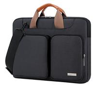 Lacdo 360° Protettiva Borsa Portatile Custodia, per 16 Pollici New MacBook Pro M4/M3/M2 /M1 Pro Max A3403 A3186 A2991 A2780 A2485 2024-2019, 15" Surface Laptop 7th Copilot+PC, HP Envy 15, Nero