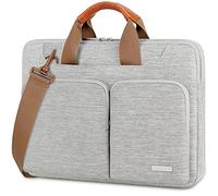 Lacdo 360° Protettiva Borsa Portatile Custodia, per 16 Pollici New MacBook Pro M4/M3/M2 /M1 Pro Max A3403 A3186 A2991 A2780 A2485 2024-2019, 15" Surface Laptop 7th Copilot+PC, HP Envy 15, Grigio