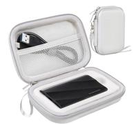 Lacdo Custodia Hard Disk Esterno per Samsung T9 Portable Solid State Drives 1TB 2TB 4TB USB 3.2 Esterno Portatile SSD 500GB 1TB 2TB USB 3.2 Custodia Rigida Impermeabile Protettiva Borsa, Grigio