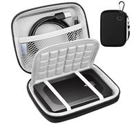 Lacdo Custodia per il trasporto del disco rigido per Aiolo Innovation External Hard Drive Ultra Slim Portable HDD 1TB 1.5TB 2TB 4TB 5TB 320GB 500GB 750GB USB 3.0 HDD Hard EVA Borsa da Viaggio, Nero