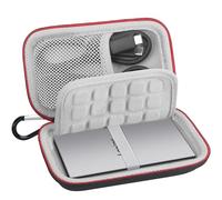 Lacdo Custodia per il trasporto del disco rigido per Lexar ES3 Portable SSD External Solid State Drive 1TB 2TB 4TB Scheda SD Borsa di Stoccaggio Protettiva Rigida in EVA, Nero