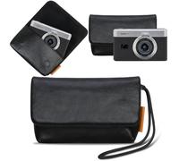 Lacdo Custodia per il trasporto della fotocamera per KODAK PIXPRO C1 Friendly Zoom Digital Camera, Fodera protettiva in pelle morbida per fotocamera, Compatta KODAK PIXPRO C1, Borsa con polsino, Nero