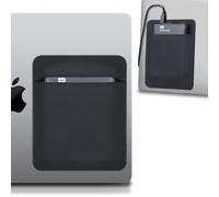Lacdo Custodia Portatile per Hard Disk Esterno, Supporto per Hard Disk per Laptop, Adhesive Pouch Stick on Holder, per Seagate, WD, Toshiba, LaCie HDD, SSD, Cavo, Magic Mouse, Nero