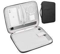 Lacdo Custodia Protettiva Borsa Tablet per 11" iPad A16, 11" iPad Air M4 M3 M2, 11" iPad Pro M5 M4, 10.9" iPad, 11" iPad Pro, 10.2" ipad, 10.9" iPad Air 5 4, 10.5" iPad pro Magic Keyboard, Nero