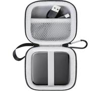 Lacdo Custodia Rigida Hard Disk Esterno per W D 1TB 2TB Elements SE Portable SSD USB 3.0 External Solid State Drives EVA Antiurto Impermeabile Protettiva Borsa, Nero+Grigio