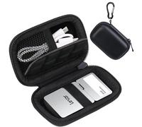 Lacdo Custodia Rigida per il Trasporto per Lexar Professional Go Portable SSD con Hub 1TB 2TB Professional Go w/Hub Phone SSD, Borsa da viaggio rigida EVA antiurto protettiva, Nero